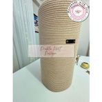 Double Knot Design 15 lt Cam Damacana Saklama Depolama Kılıfı - Organizer Sepet Hediyelik Yılbaşı Anneler günü Yeniyıl