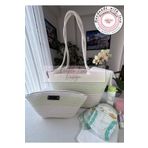 DOUBLE KNOT DESİGN BABY 2li Takım Bebek Bakım Çantası,El ÇAntası Clutch Kadın Çanta,Hediyelik, hasır Tres