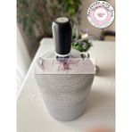 Double Knot Design Damacana Kılıfı Dekoratif Sepet - Organizer / Hediyelik Hasır Jüt Tress - Açık Gri