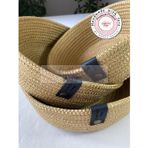 DOUBLE KNOT DESİGN Parlak Gold Sarı Tress Çok Amaçlı Düzenleyici Sepet - Organizer 3 Lü Set / Hediyelik Yılbaşı Yeniyıl
