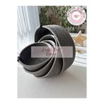 DOUBLE KNOT DESİGN Simli Parlak Gümüş Gri Tress Düzenleyici Sepet- Organizer 4lü Set Hediyelik Anneler Günü Yılbaşı