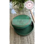 Double Knot Design Yuvarlak Kapaklı Sepet / Organizer / Hediyelik Yılbaşı