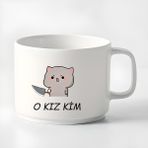 Double Türk Kahvesi Fincanı & Espresso Matematik Motto Fincan Kupa 180 ml - Beyaz - 300 cc