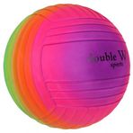 Double W Sports Gökkuşağı Tırtıklı PVC Top 23cm - PLS-200 Kız Erkek Çocuk Oyuncak Eğitici Oyuncaklar