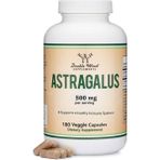 Double Wood Immune Boosting Astragalus 500 mg x 180 Capsul - Aromasız