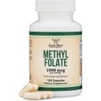 Double Wood Methylfolate 1,000 mcg 120 Caps Methylated Folate Than Folic Acid - 120 KAPSÜL