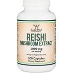 Double Wood Reishi Mushroom Extract (Mantar Özü Takviyesi) 1000 mg 300 Caps - 300 KAPSÜL