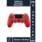 Doubleshock 4 Kablosuz Bluetooth Titreşimli Ps 4/pc Uyumlu Playstation 4 Wireless Joystick Oyun Kolu - Kırmızı
