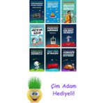 Douglas Adams 9 Kitap Seti + Çim Adam Hediye - Hayır