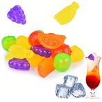 Doukesh Buz küpleri tekrar kullanılabilir kalıcı buz küpleri renkli parti buz küpleri plastik sürekli buz küpleri yıldız, içecekleri soğutmak için, viski, sürekli buz küpü, tekrar kullanılabilir, 20 adet, C