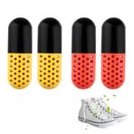 Doukesh Kapsüller Ayakkabı deodorantı, Ayakkabı Deodorantı, Ayakkabı Nem Emici, Spor Ayakkabıları için Deodorant,Kilitli Dolaplar, Spor Çantaları, Ayakkabılar için Koku Giderici, 4 Adet