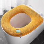DouranShop Ben Tarzım Banyo Koruyucu Kapak Tuvalet Yumuşak Isıtıcı Tam Şekilli Klozet Minderi Sıcak Ped Su Geçirmez Wc Mat Banyo Ürünleri Kapağı (Yurt Dışından) - Renkli