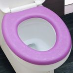 DouranShop Mor Tarzı Su Geçirmez Yumuşak Klozet Kapağı Banyo Yıkanabilir Closestool Mat Pad Yastık O-Şekilli Klozet Bide Tuvalet Kapağı Aksesuarları (Yurt Dışından) - Renkli