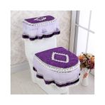 DouranShop No.2 Tarzı Et Altın Kadife Dantel Klozet Kapağı Seti Tuvaletler U Şeklinde Ceket Ev Banyo Tuvaletler Mat Tank Kapağı Tuvalet Kapağı Setleri (Yurt Dışından) - Renkli