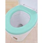 DouranShop Yeşil Tarzı Su Geçirmez Yumuşak Klozet Kapağı Banyo Yıkanabilir Closestool Mat Pad Yastık O-Şekilli Klozet Bide Tuvalet Kapağı Aksesuarları (Yurt Dışından) - Renkli
