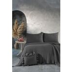 DOUX HOME Kelvin Çift Kişilik Triko Yatak Seti 240 x 260 cm Antrasit