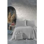 DOUX HOME Kelvin Çift Kişilik Triko Yatak Seti 240 x 260 cm Gri