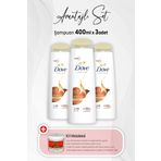 Dove 3x400 ml Ultra Care Besleyici Bakım Şampuan ve Kil Maskesi