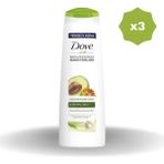 Dove Avakado 3x400 ml Şampuan