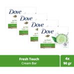 Dove Beauty Cream Bar Fresh Touch Nemlendirici Etkili 4 x 90 gr Sabun