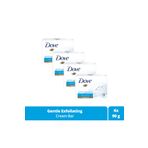 Dove Beauty Cream Bar Katı Güzellik Gentle Exfoliating Nemlendirici Etkili 4x90 gr Sabun