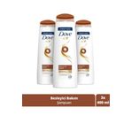 Dove Besleyici Bakım Kuru Saçlar İçin 3x400 ml Saç Bakım Şampuan Seti