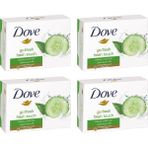 Dove Cream Bar Salatalık ve Yeşil Çay Ferahlığı 4x100 gr Katı Sabun
