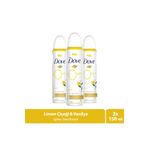 Dove Deodorant Limon Çiçeği & Vanilya 150Ml X3