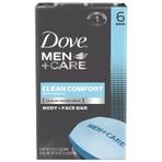 DOVE ERKEK+CARE Dove Men+Bakım Vücut Sabunu ve Yüz Çubuğu nemlendirmek için Cilt Temizliği Rahatlık Bardan Daha Fazla Nemlendirici Sabun 3,75 oz 6 Bar