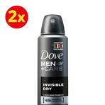 Dove Invisible Dry 150 ML 2'li Erkek Sprey Deodorant