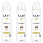 Dove Invisible Dry 3x150 ML Kadın Sprey Deodorant