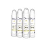 Dove Invisible Dry 4x150 ml Kadın Sprey Deodorant