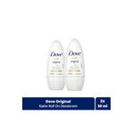 Dove Kadın Roll On Deodorant Original 1/4 Nemlendirici Krem 50ml X2 Adet