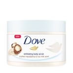 Dove Macademia Fındığı Pirinç Sütü 225 ml Vücut Peelingi