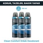 Dove Men Care Clean Comfort Deodorant 72 Saat Koruma 150 ml X3