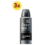 Dove Men Erkek Deodorant Sprey Invisible Dry X3