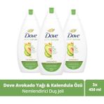 Dove Nemlendirici Duş Jeli Avokado Yağı ve Kalendula Özü 450 ml X3
