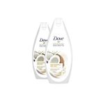 Dove Nemlendirici Hindistan Cevizi Yaği & Badem Sütü Özü Duş Jeli 500 ml x 2 Adet