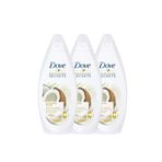 Dove Nemlendirici Hindistan Cevizi Yaği & Badem Sütü Özü Duş Jeli 500 ml x 3 Adet