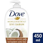 Dove Nemlendirici Sıvı Sabun Hindistan Cevizi Yağı Ve Badem Sütü 450 Ml