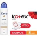 Dove Original Deodorant 150 ml+Kotex Normal Ped 8'li