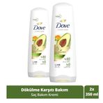 Dove Ultra Care Dökülme Karşıtı Bakım Avokado Özü 2x350 ML Saç Bakım Kremi