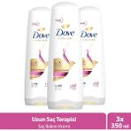 Dove Uzun Saç Terapisi Uzun Yıpranmış Saçlar 3x350 ml Beyaz Saç Bakım Kremi