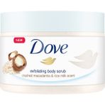 Dove Vücut Peelingi - Macadamia Fındığı ve Pirinç Sütü ile Özellikle Arındırıcı, Nemlendirici ve Besleyici Etki, 225 ml, Unisex
