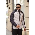 Doxger Erkek Şişme Mont - Bej - Füme