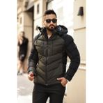 Doxger Erkek Şişme Mont - Haki - Siyah - L