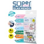 Doyfresh Süper Mini Islak Mendil 1 Paket 8'li Mix