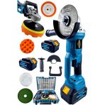 Dozzer 256 VF Bakır Sargılı Kömürsüz Motor Devir Ayarlı 2 Akülü Spiral Polisaj Taşlama Makinesi
