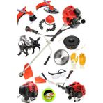 Dozzer Alman 14 Hp Tam Profesyonel Yan Tipi Benzinli Tırpan Ot Çalı Çim Biçme Makinesi + Çapa Canavar Başlık