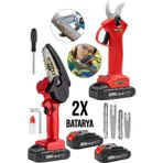 Dozzer Alman 2'li Set 999VF 30AH Akülü Dal Kesme Makası ve Budama Bıçkı Testere Makinesi